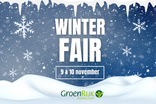 9 + 10 november 2024: Winterfair bij GroenRijk Steentjes